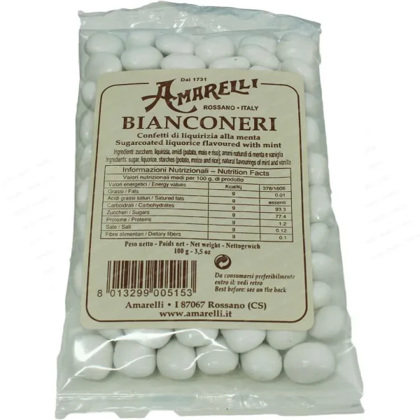 Amarelli Liquirizia bianconeri bustine 100g