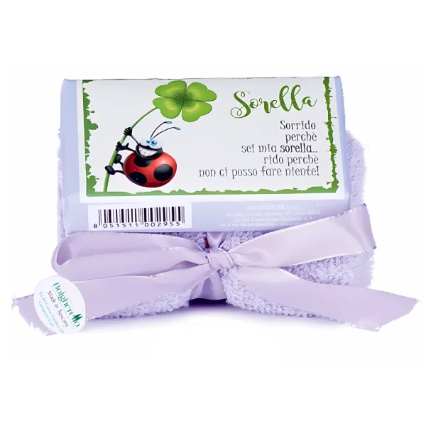 Sapone Lavanda con Lavetta – Dedica Sorella